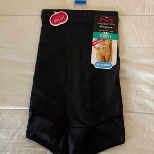Maidenform Black High-Waist Sculpting Brief
